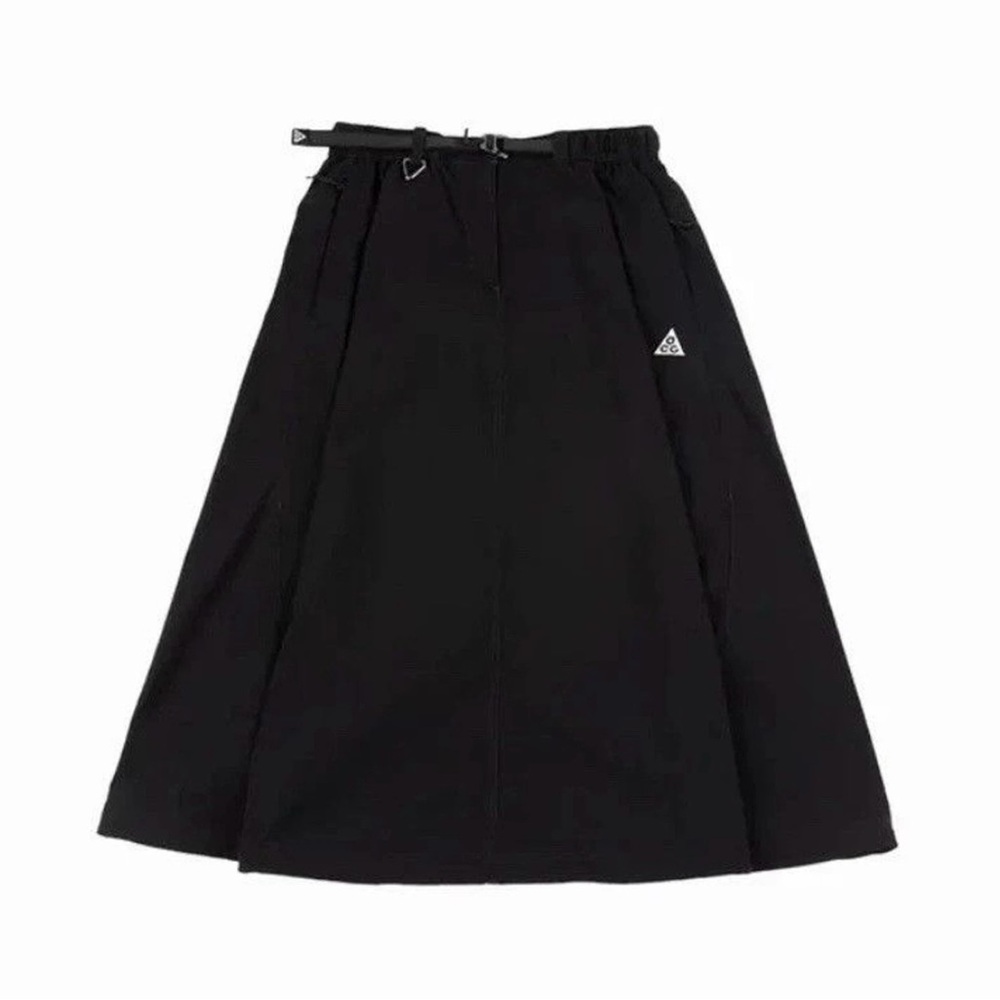 Nike ACG Smith Summit Black Maxi Skirt Adjustable Length - Picture 4 of 14